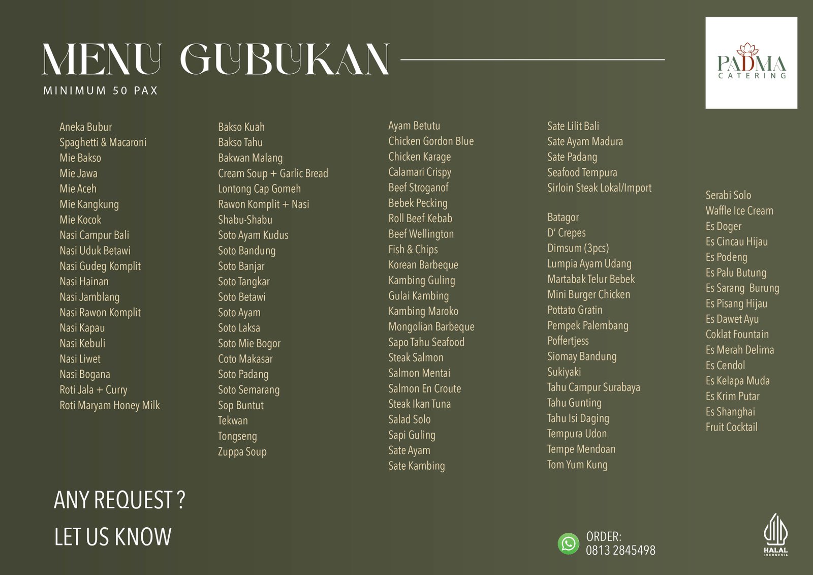 Gubukan Padma Catering Jakarta