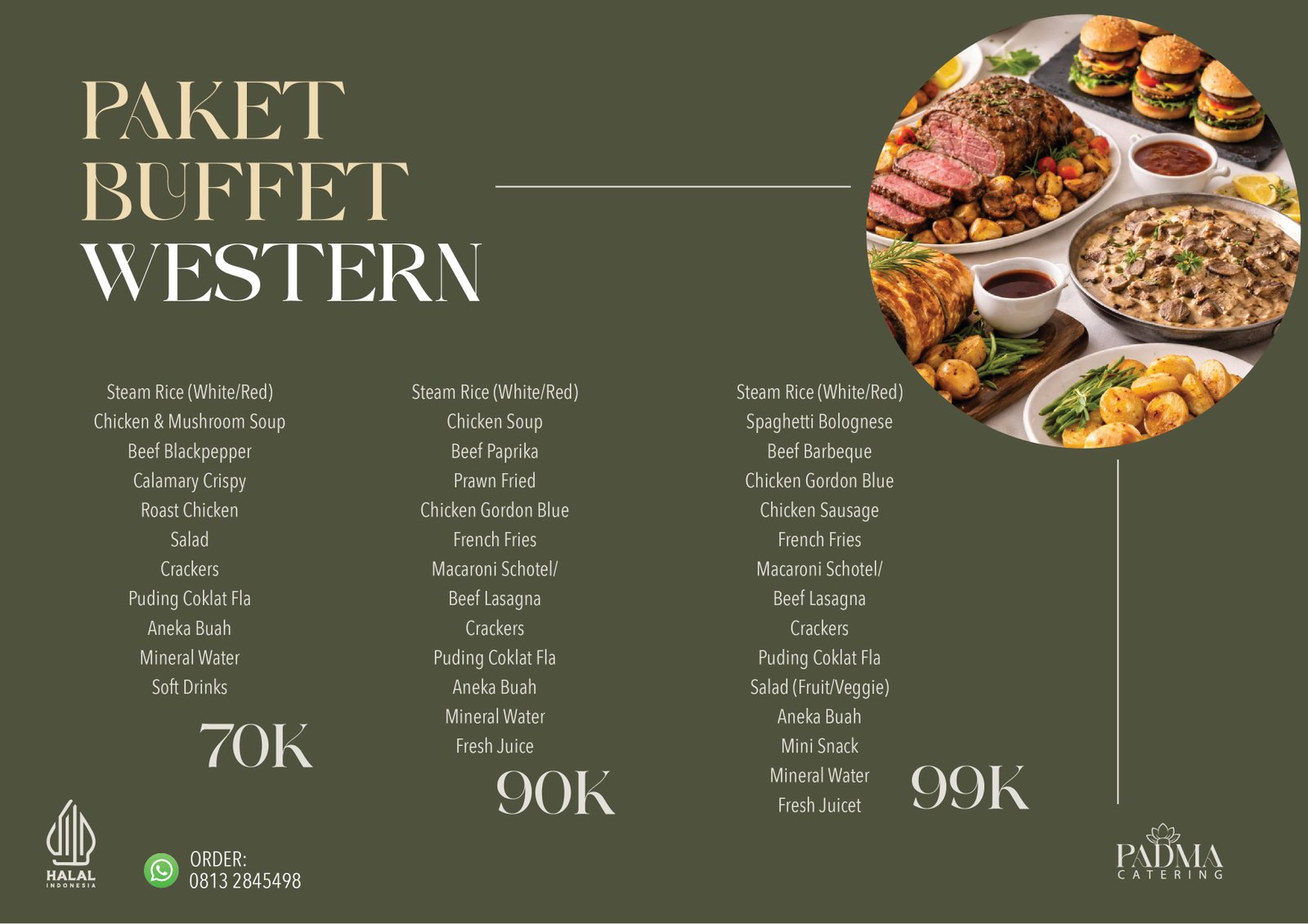 Menu Buffet Western Padma Catering Jakarta