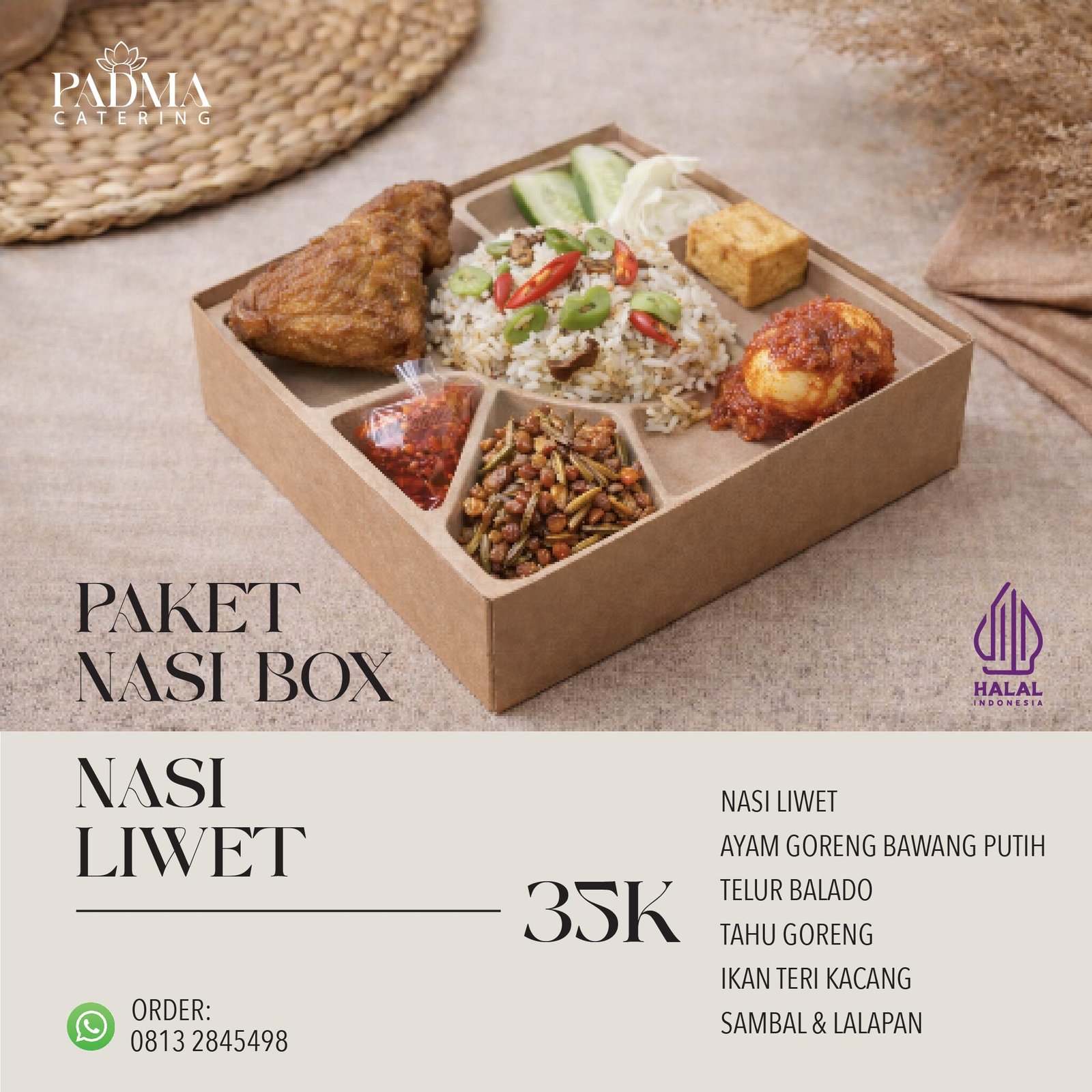 Nasi Box Nasi Liwet 30K Padma Catering Jakarta
